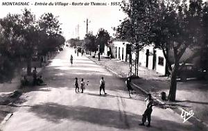 Montagnac - Entree du Village par Route de Tlemcen - 1957